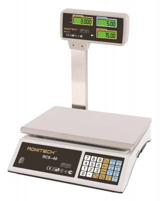 Весы торговые со стойкой Romitech RCS-40